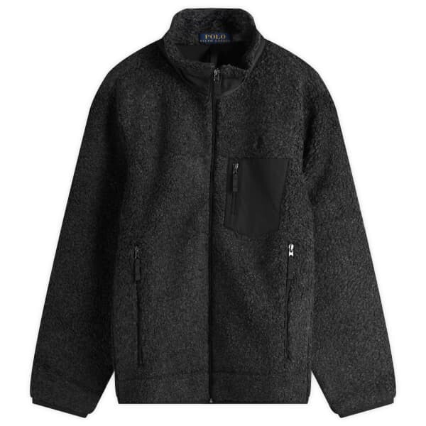 

Флисовая куртка на молнии Polo Ralph Lauren, черный