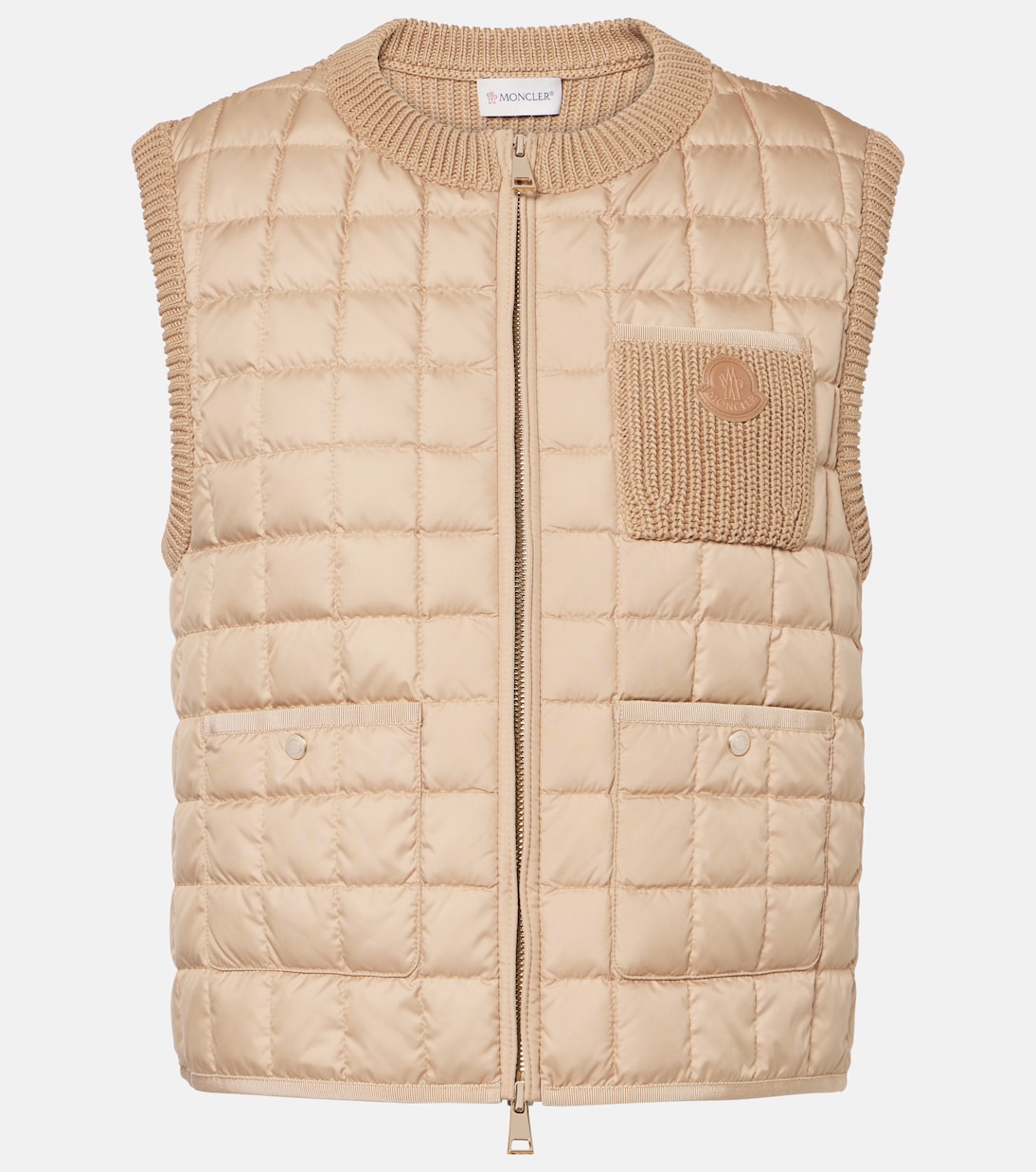 

Пуховая жилетка из хлопковой смеси Moncler