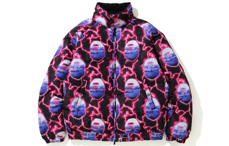 

Bape пуховик мужской A Bathing Ape, красный