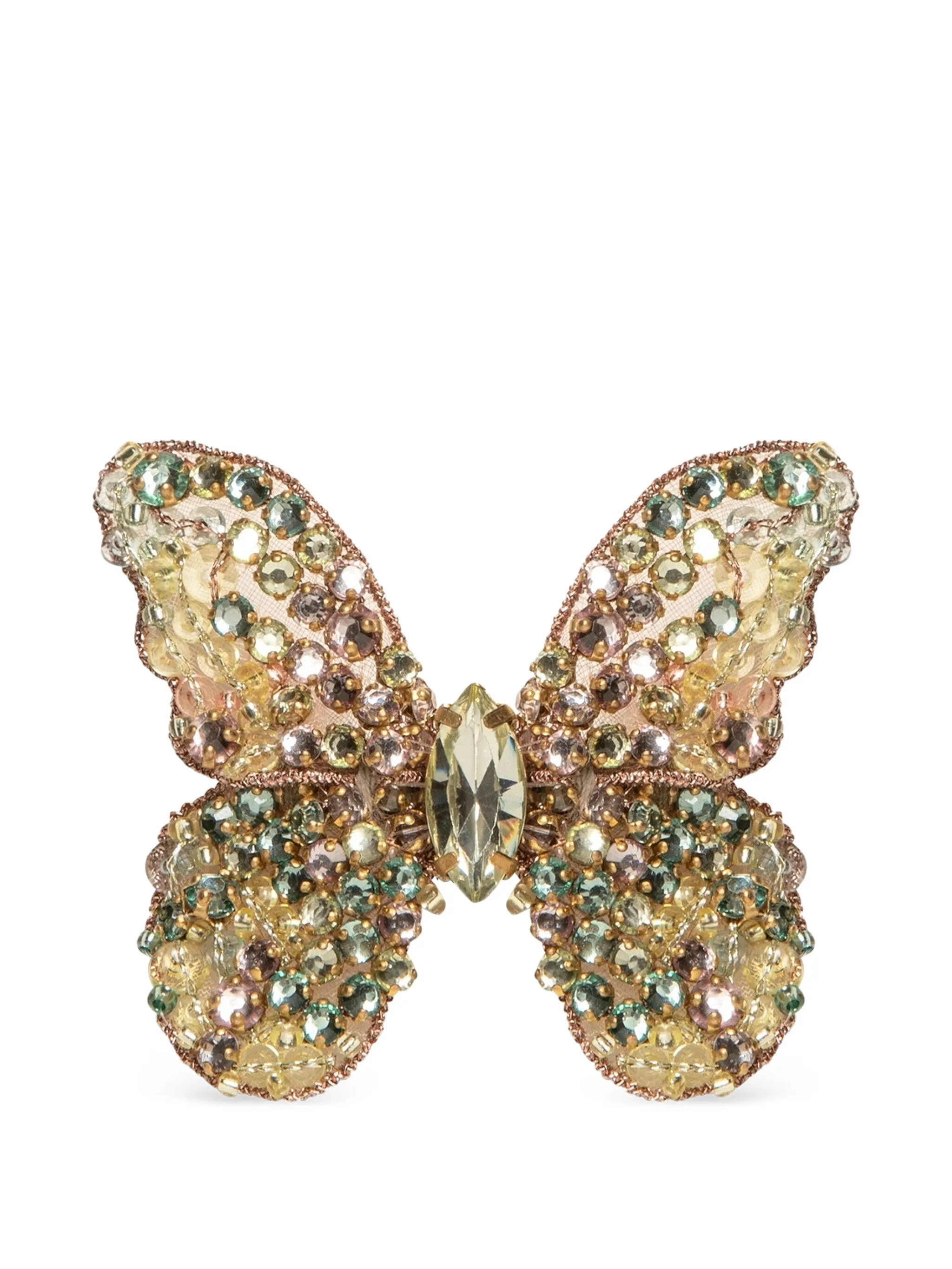 

Заколка для волос Abbie с кристаллами Jennifer Behr, зеленый