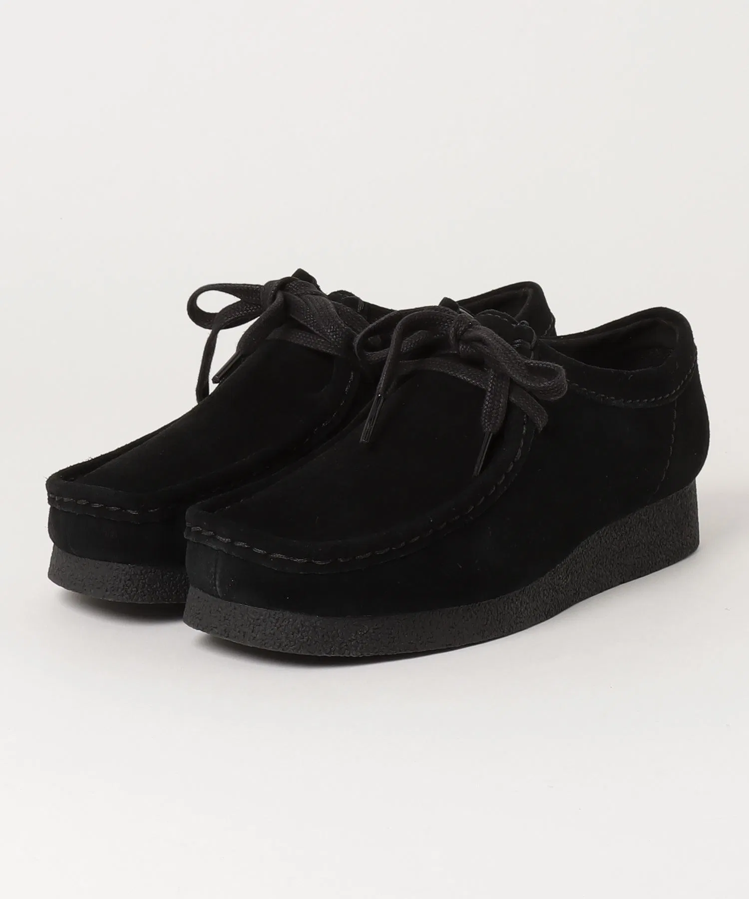Мужские водонепроницаемые мокасины Clarks Wallabee EVO WP чёрные