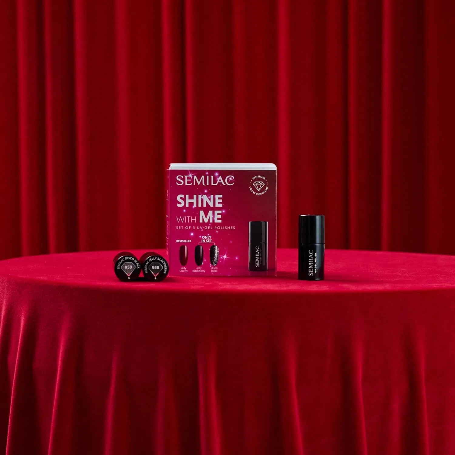 Набор УФ-лаков для ногтей Semilac Shine With Me Limited Edition Semilac — фото 2