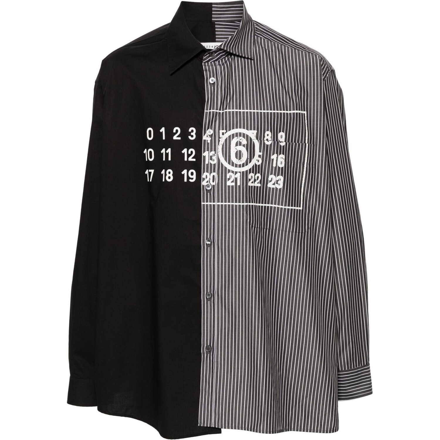 

Рубашка мужская черная Mm6 Maison Margiela, черный