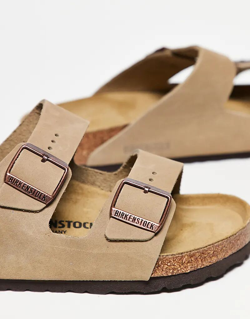 Сандалии Birkenstock Unisex Arizona из промасленной табачной кожи — фото 2
