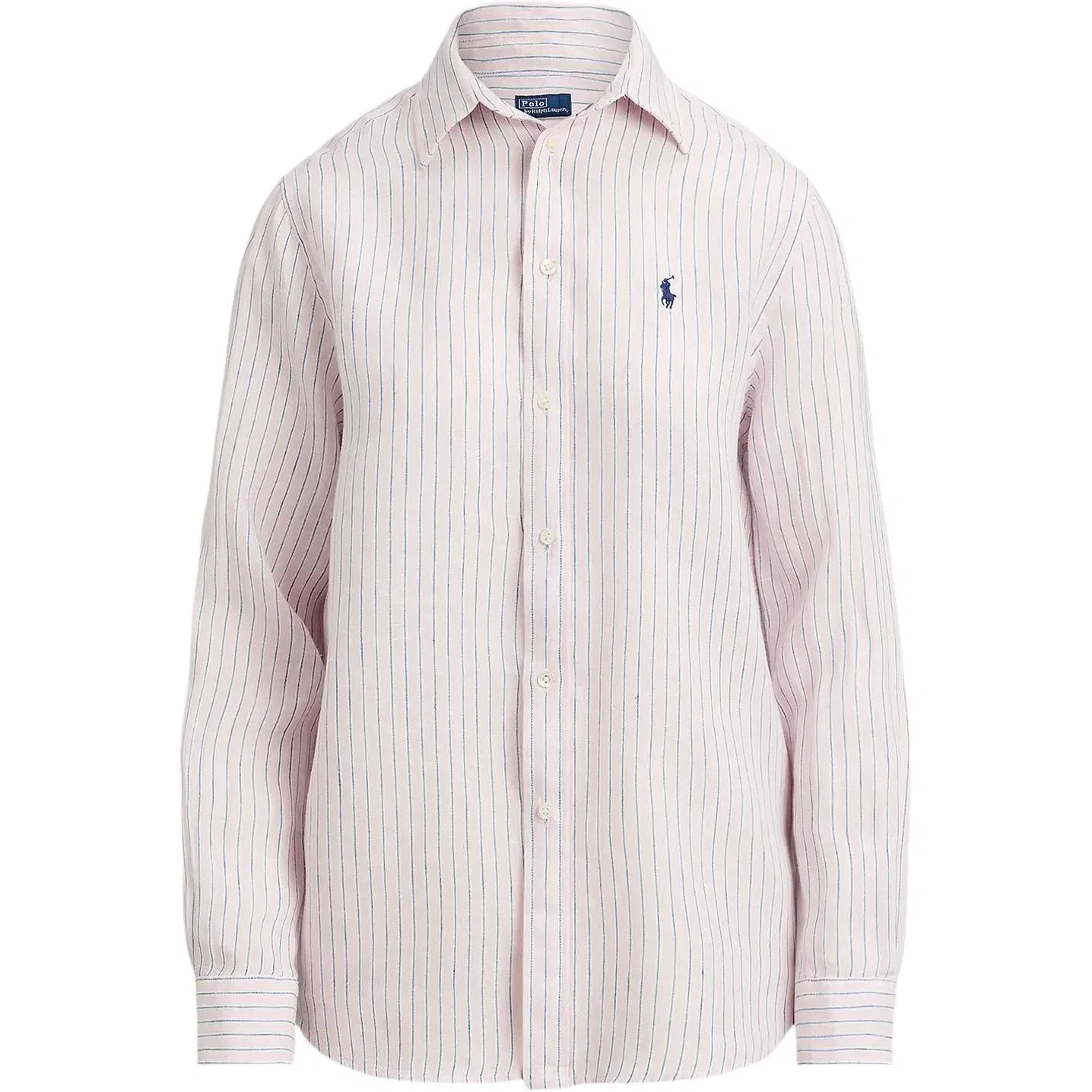 Расслабленная полосатая рубашка Polo Ralph Lauren, Pink