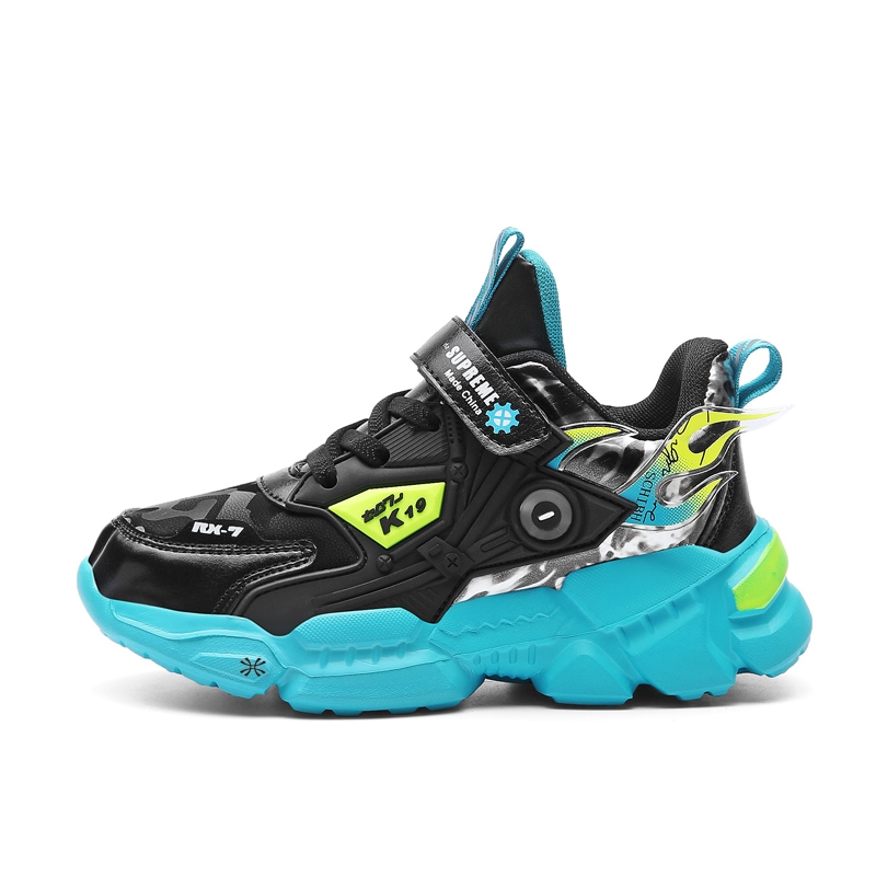 

Детские баскетбольные кроссовки YUZHAOLIN, темно-синий/синий/зеленый