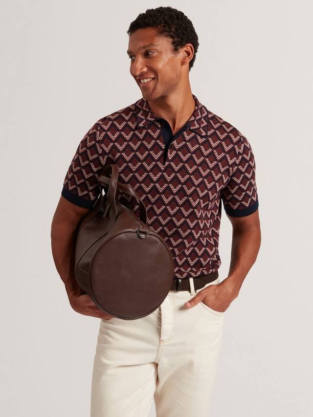 

Melvvin кардиган-поло с коротким рукавом и геометрическим принтом Ted Baker