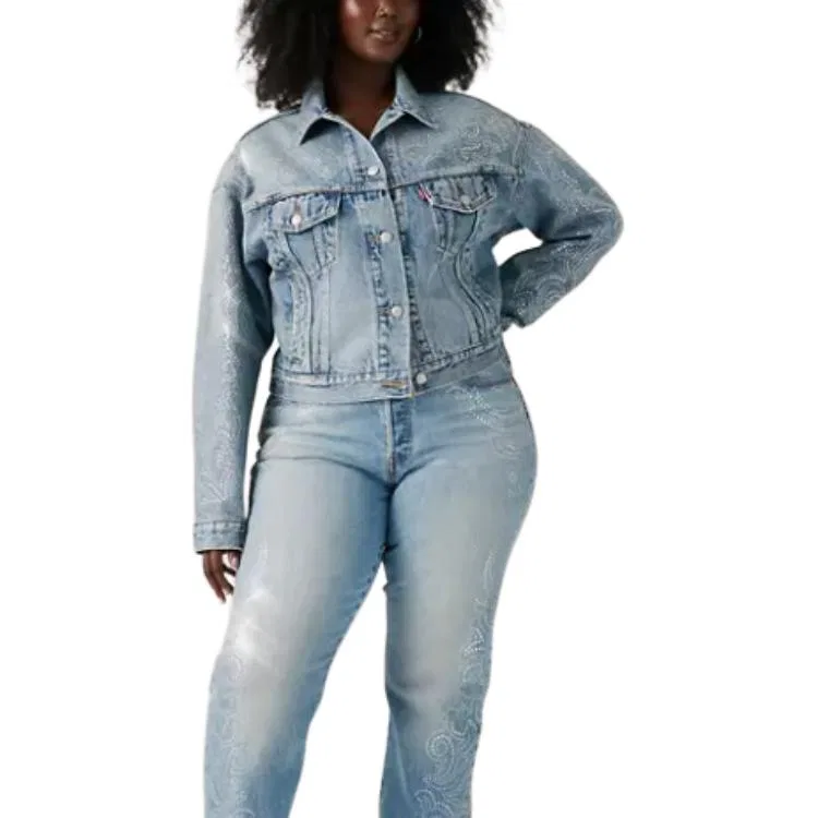 Джинсы x Beyoncé FW25 Women's Levis, Western Crystal-Dark Color Washed — фото 2