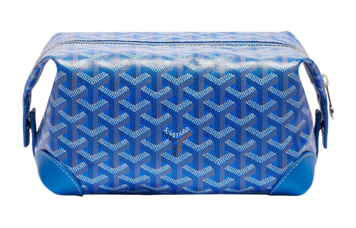 

GOYARD Кожаная дорожная косметичка унисекс синяя
