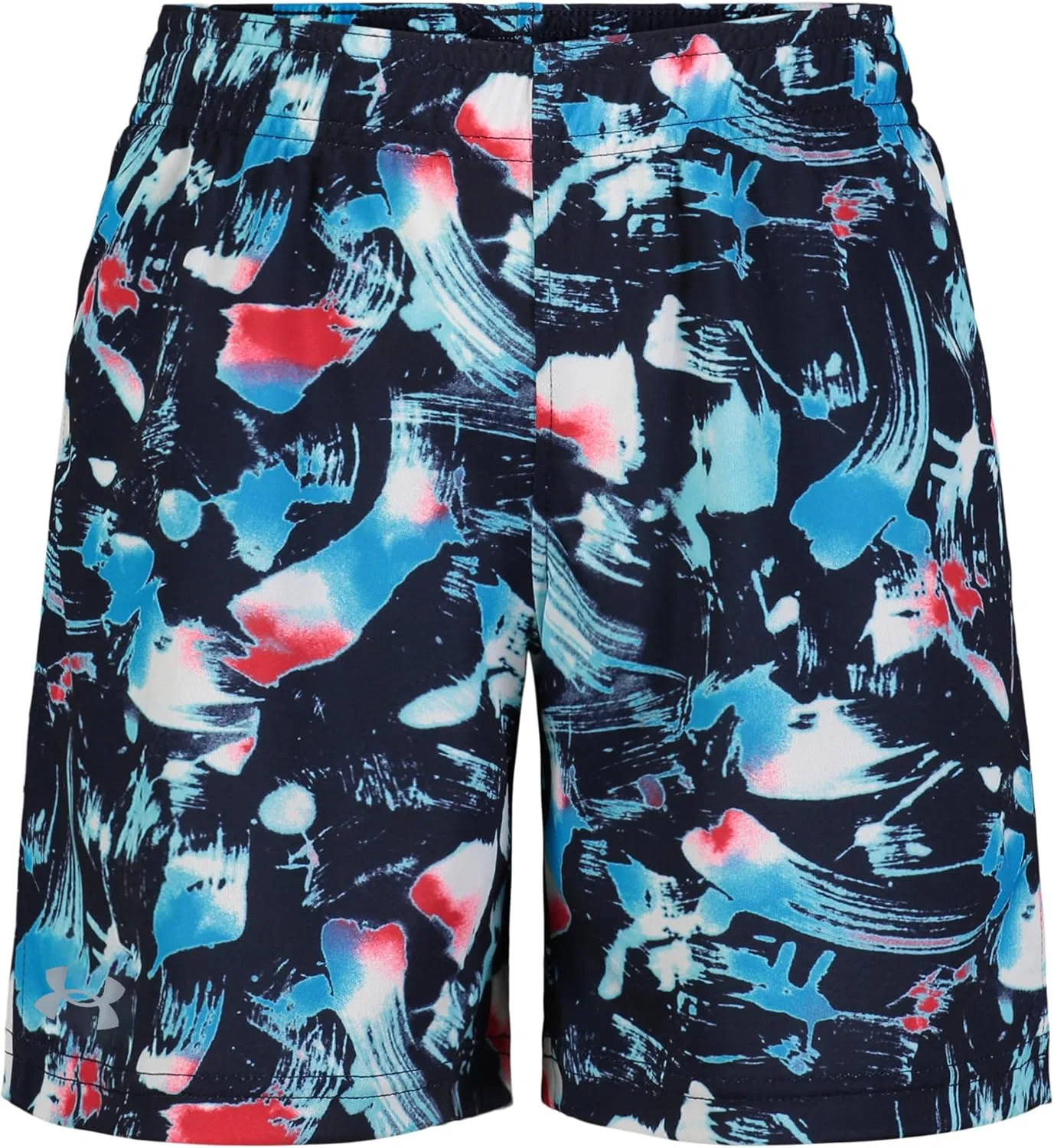 Детские шорты Under Armour Performance Tech, эластичный пояс, легкие и быстросохнущие, Navy Print Boost