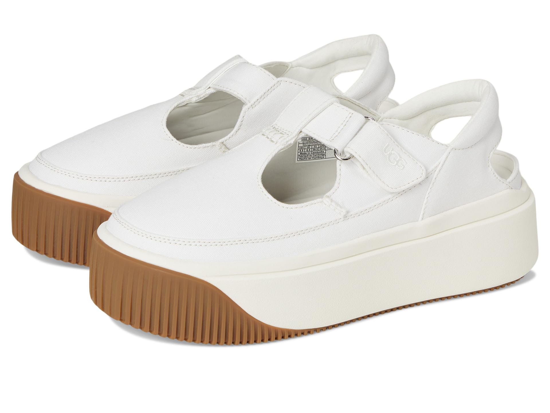Кроссовки UGG Ez-Duzzit T-Strap, белый