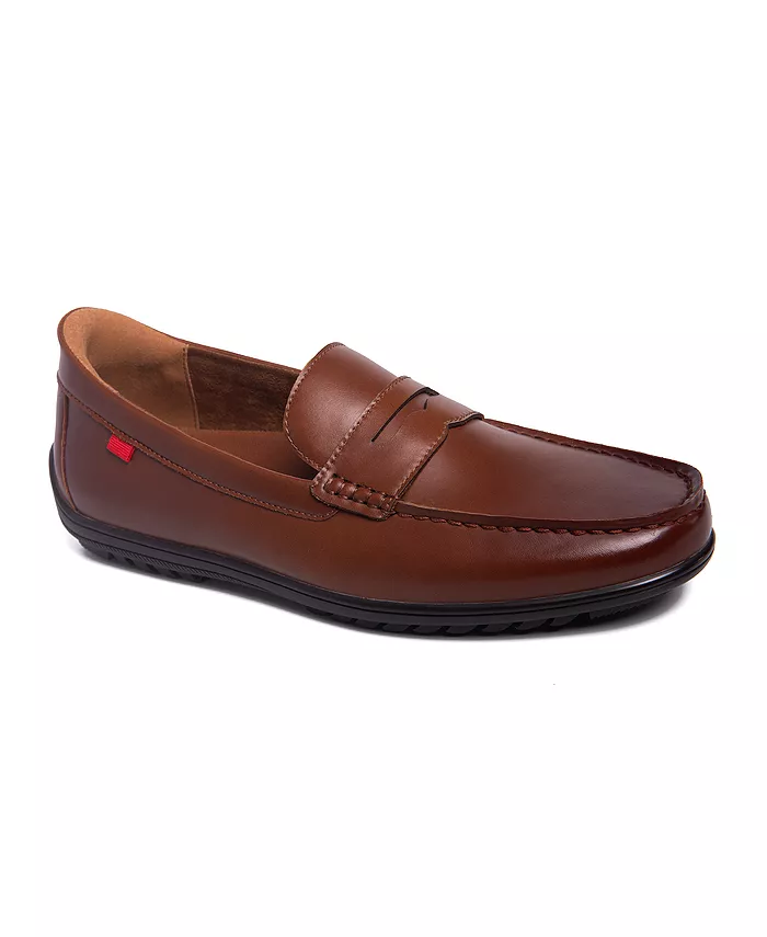 

Мужские пенни-лоферы John Street с технологией Hands-Free из кожи Marc Joseph New York, коричневый