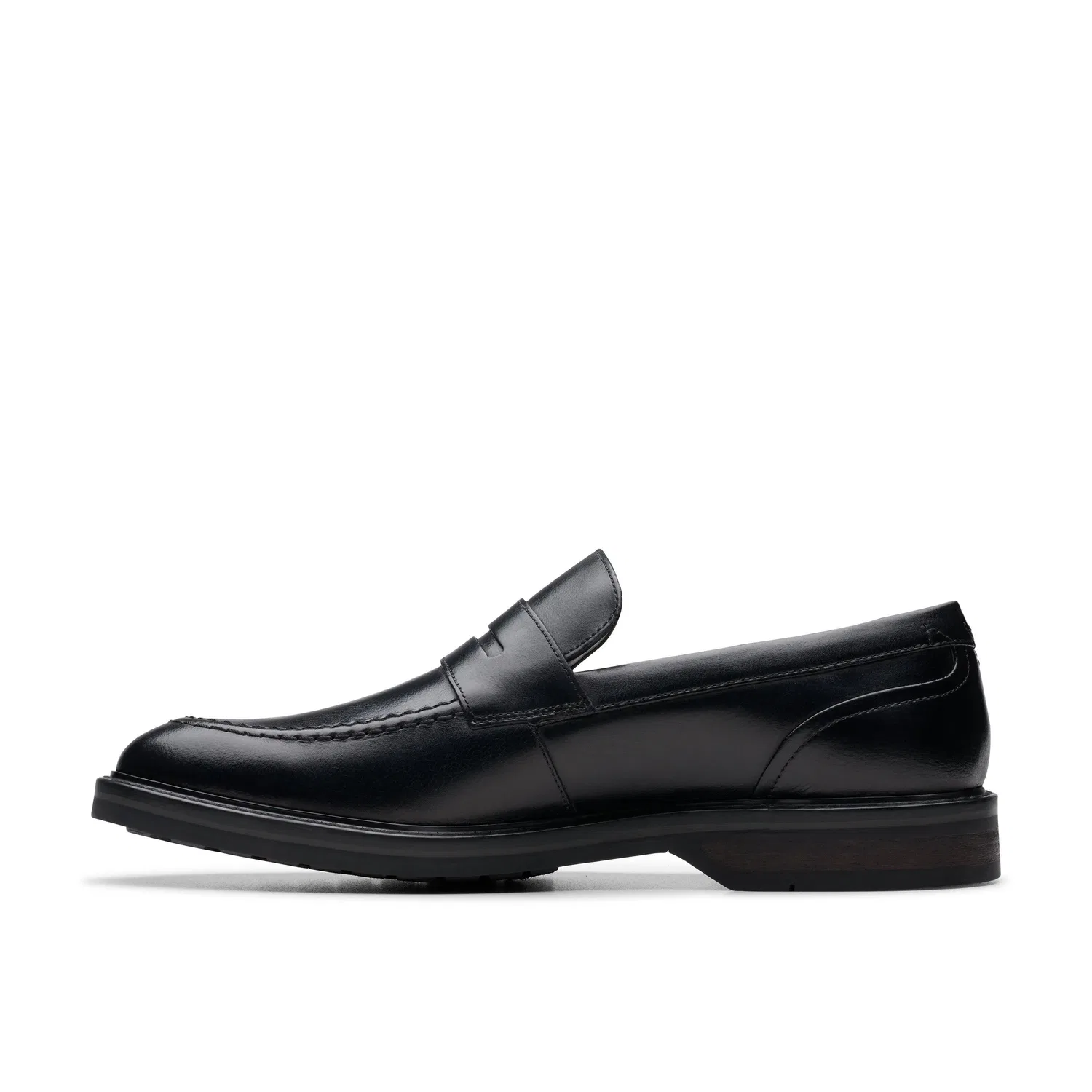 Туфли-лоферы кожаные Clarks, черный — фото 2
