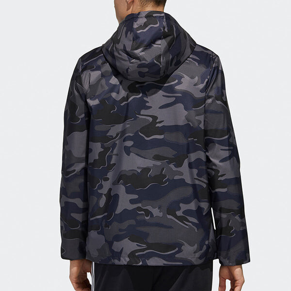 Куртка Men's adidas Mh Wb Camo Sports Stylish Jacket Black, черный — фото 4