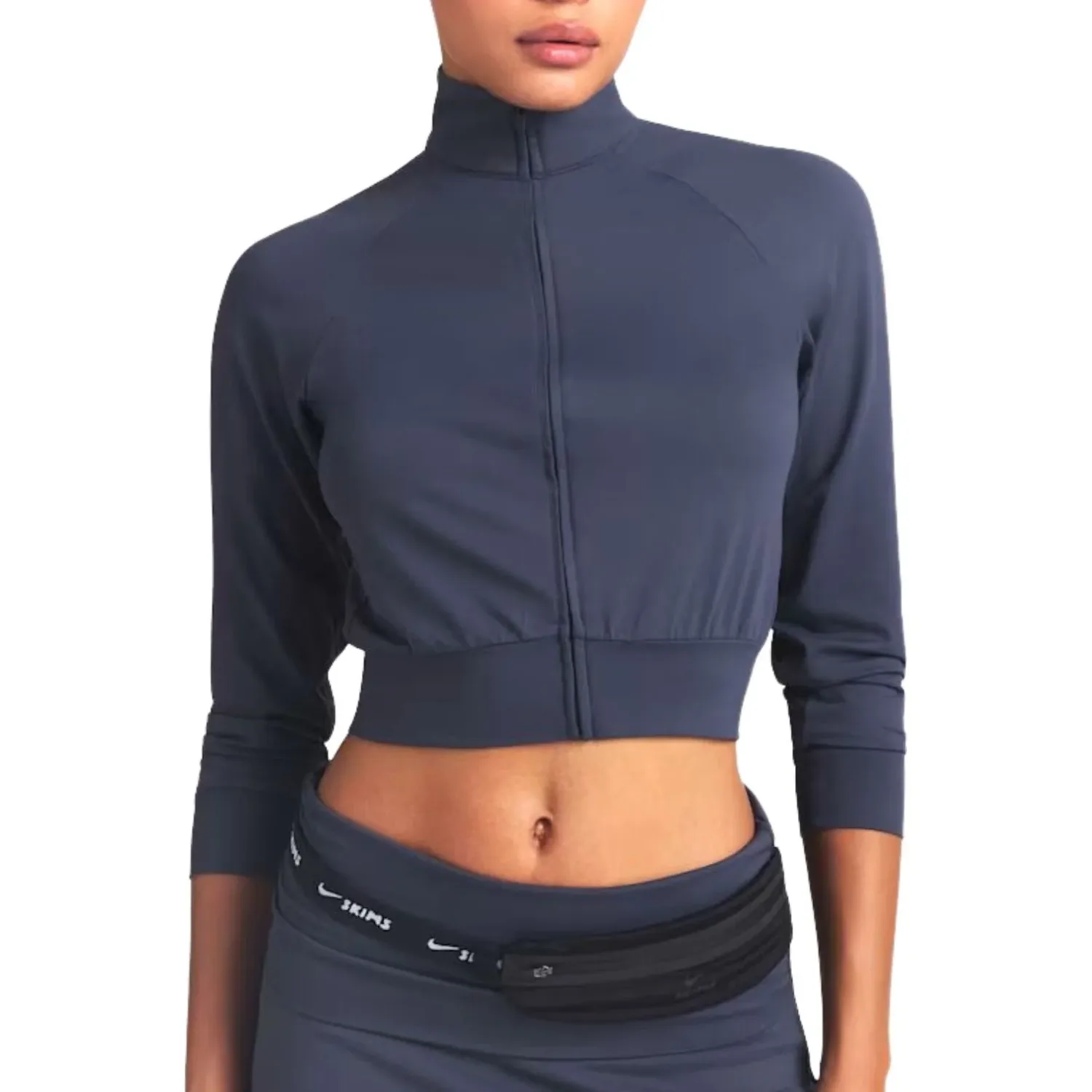 Куртка (WMNS) Nike x SKIMS Airy Track Jacket 'Deep Royal', темно-синий — фото 2