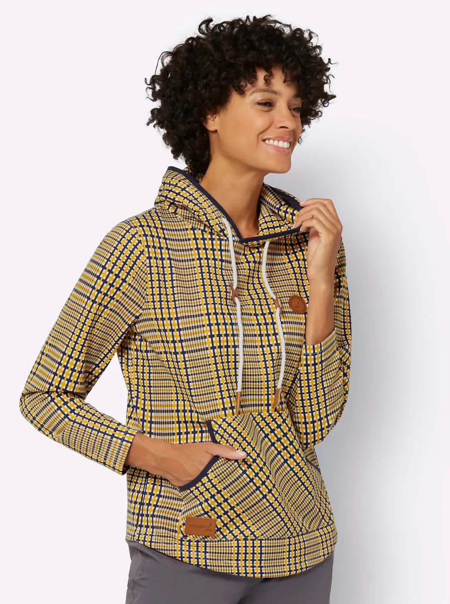 

Толстовка в стиле casual Casual Looks, цвет Ocker-Ecru-Bedruckt