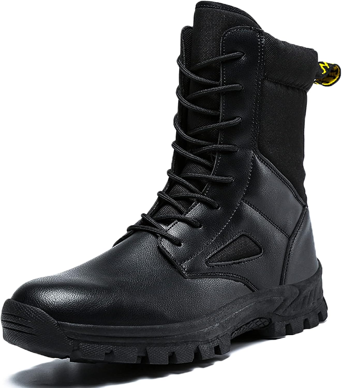 

Мужские походные ботинки высокие Легкие туристические обувь для путешествий Наружные ботинки до щиколотки - черные Hongrenamz