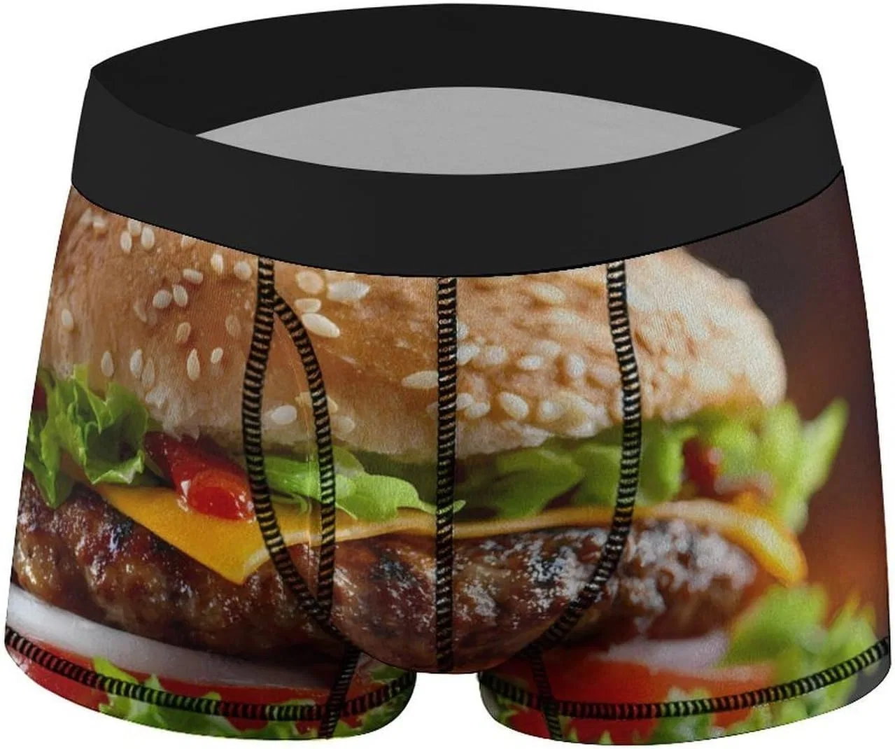 Боксеры с принтом Cheeseburger, Style — фото 3