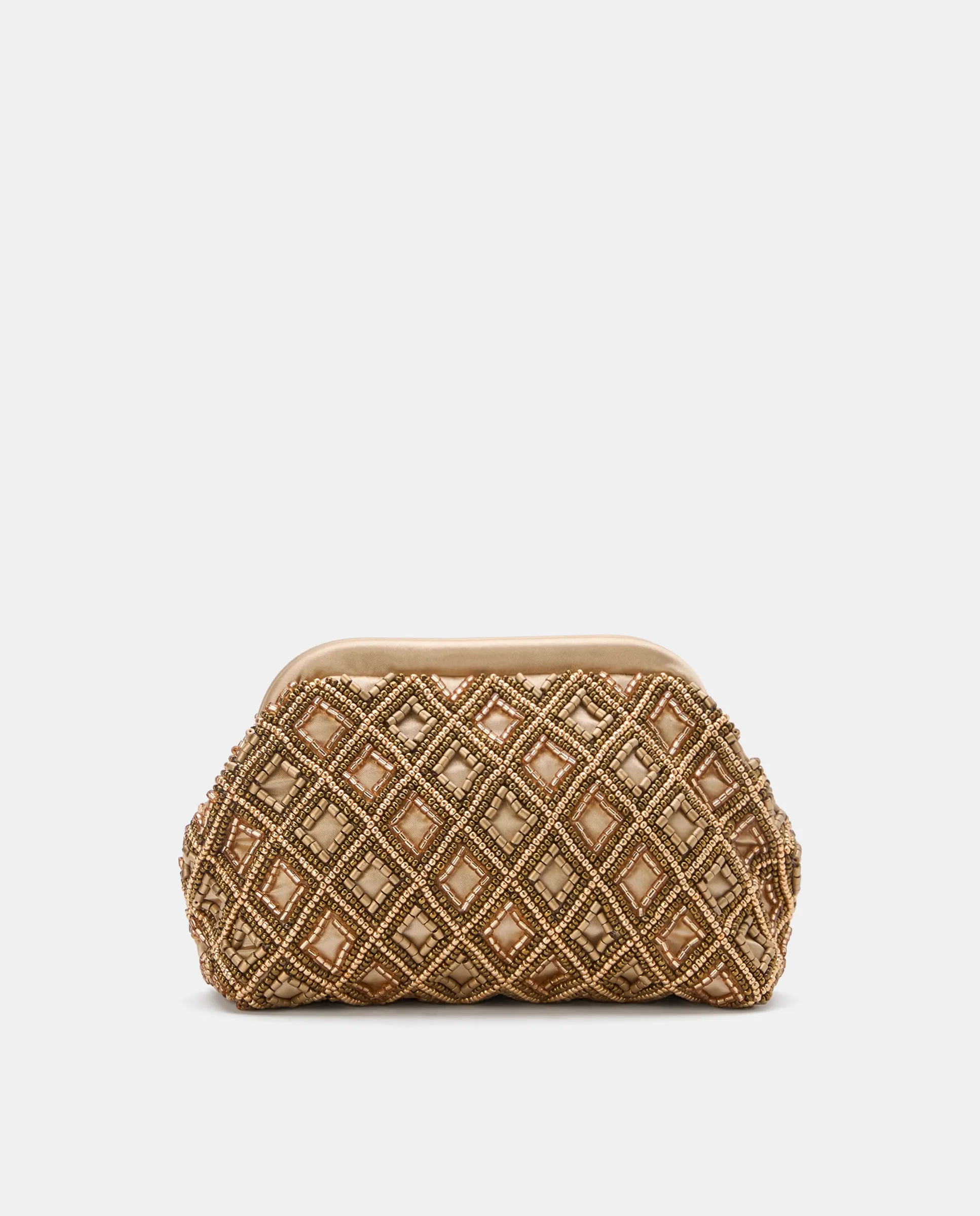 

Женский клатч с инкрустацией Woman Fiesta El Corte Inglés, темно-золотой