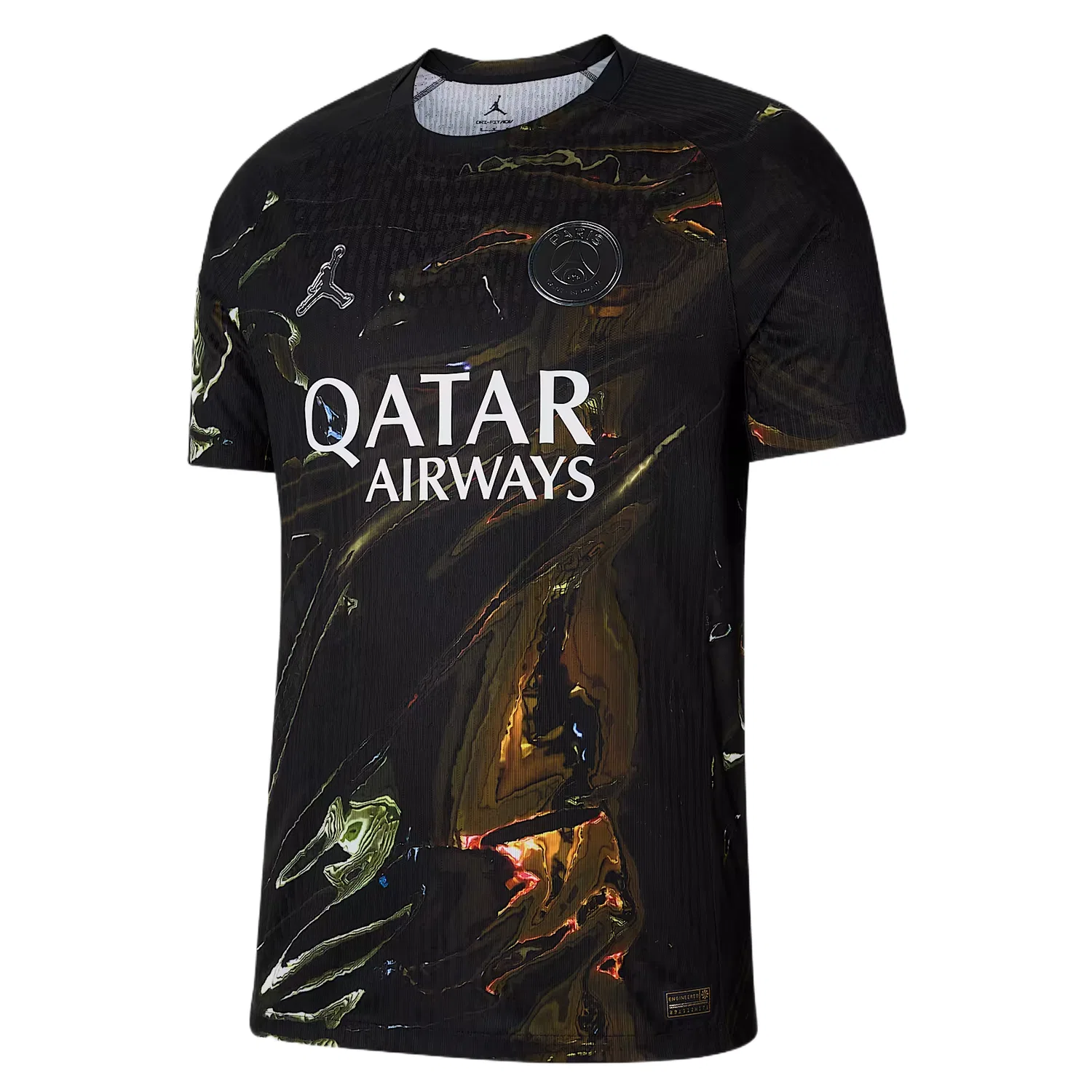 Футболка Dri FIT ADV Night Edition Soccer для мужчин Jordan, Black/White/Black