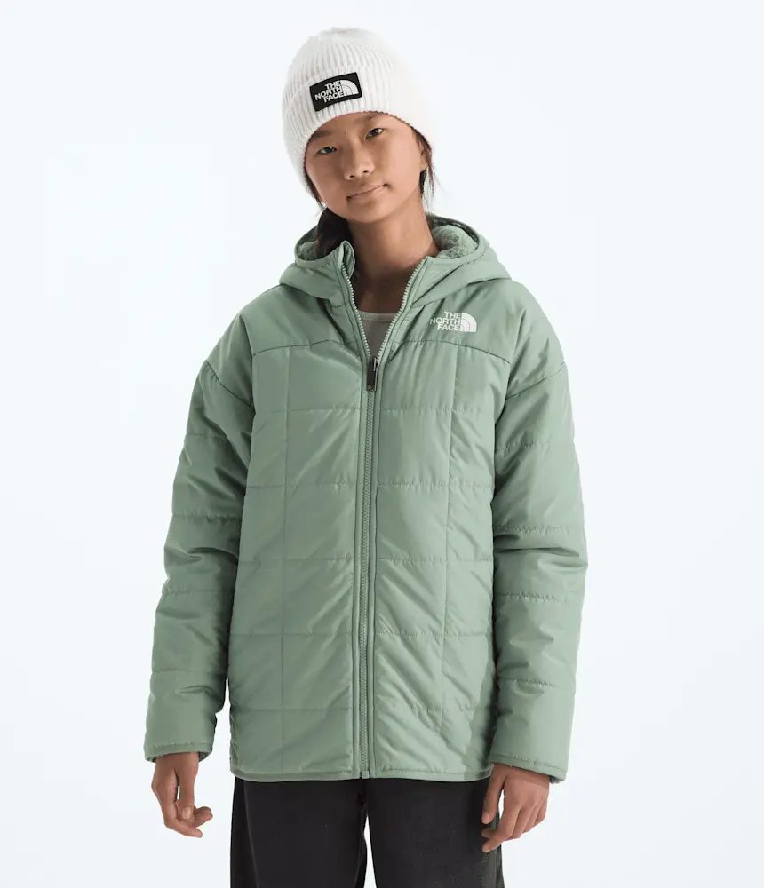 

Двусторонняя короткая парка Shasta для девочек The North Face, Slate Moss
