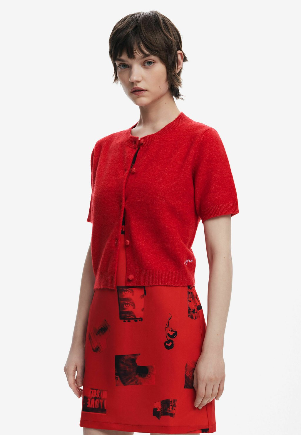 

Кардиган Desigual, красный