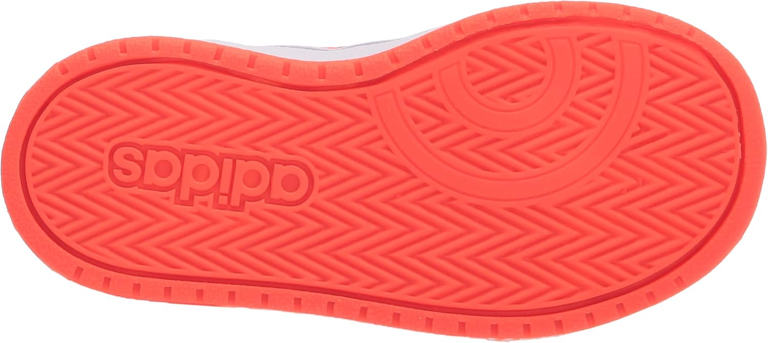 Кроссовки Adidas Kids' Hoops 2.0 Mid, черный/красный/серый — фото 4