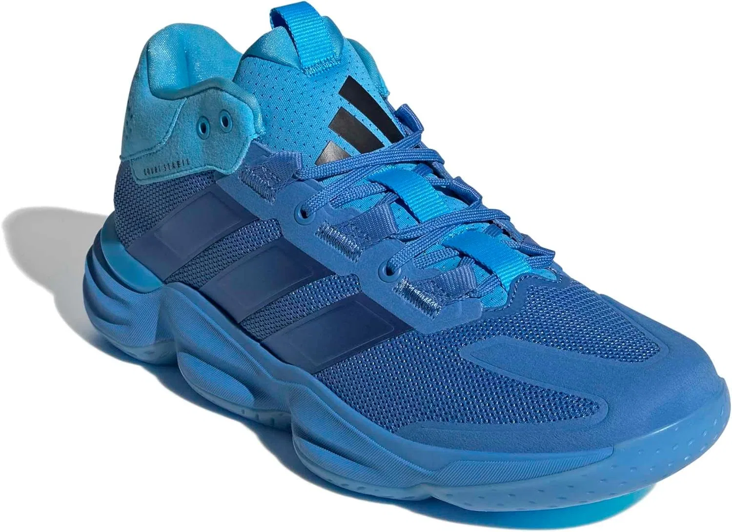Мужские кроссовки Adidas Court Stable для игры в помещении, Ray Blue Ray Blue Lucid Aquamarine — фото 4