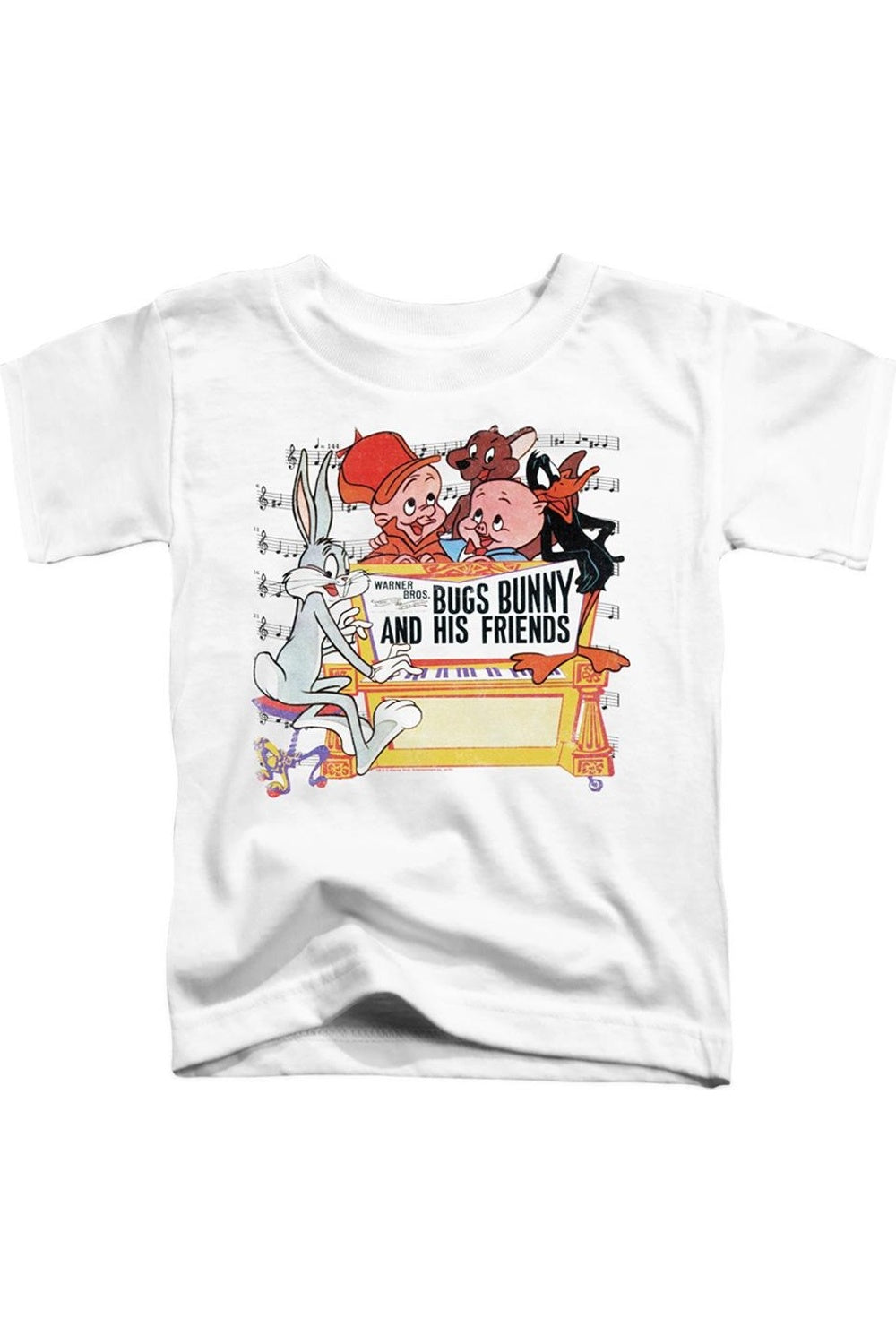 

Футболка с коротким рукавом Looney Tunes Bugs And Friends для детей Gildan, белый