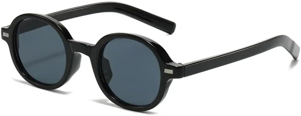 

Солнцезащитные очки UV400 с круглыми прозрачными линзами цвета океанско-голубого и розового градиента, в стиле панк, с заклепками, для женщин и мужчин, для бега и занятий спортом на открытом воздухе UYPTK, Black Black