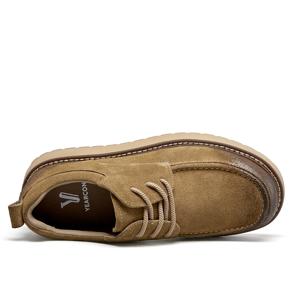YEARCON Мужские повседневные кеды низкие хаки, цвет Khaki — фото 3