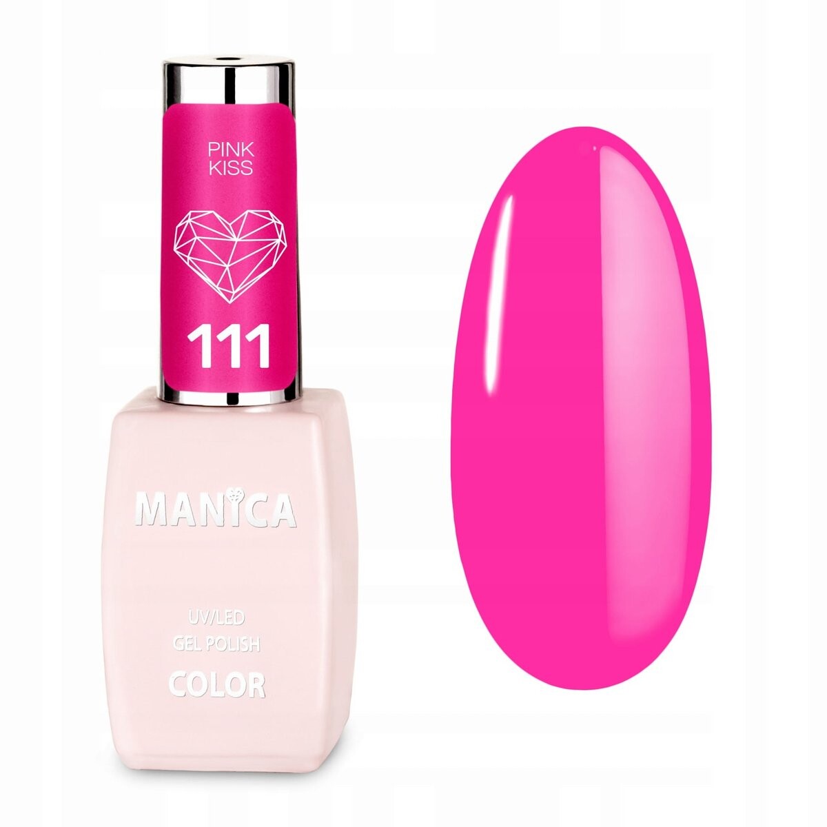 

Manica, гибридный лак LED/UV — Pink Kiss — нет. 111, 10 мл