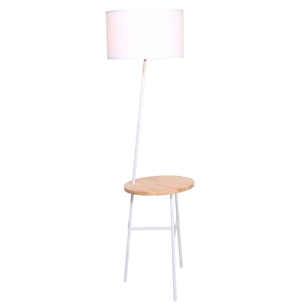

Торшер DKD Home Decor Белый Коричневый Полиэстер Металл Сосна (40 x 65 x 152 см)