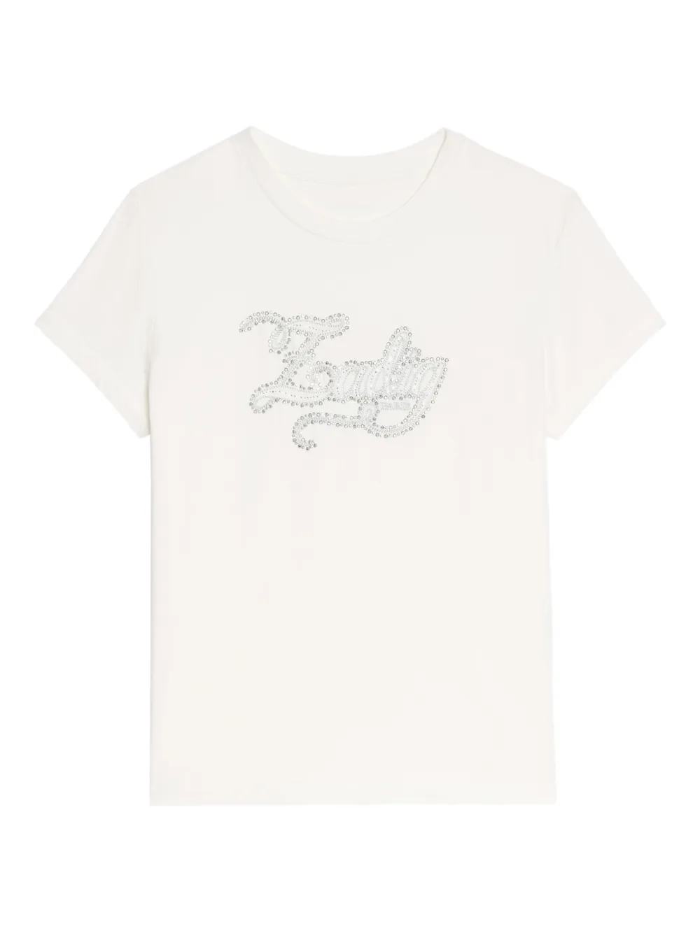 

Футболка с логотипом, украшенным кристаллами Zadig&Voltaire, белый