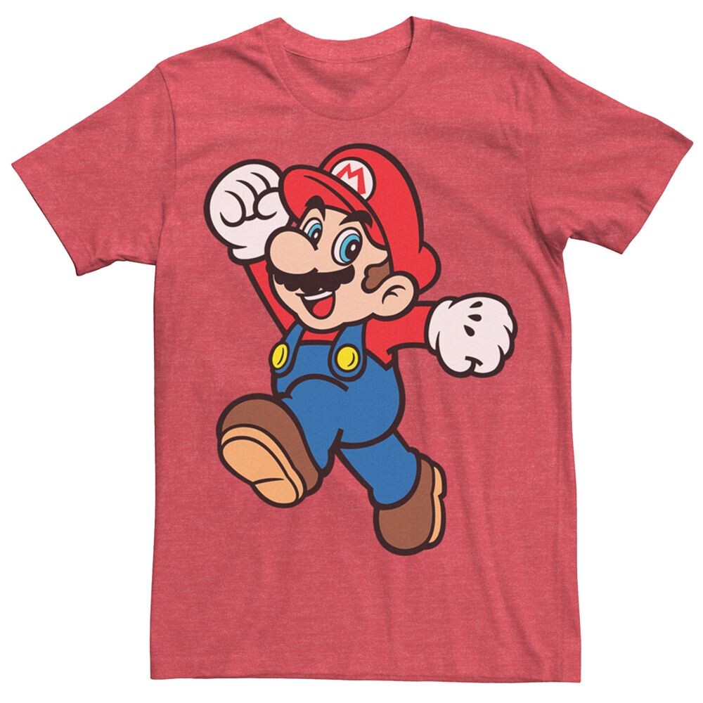 

Мужская футболка Super Mario Bros Super Pose Licensed Character, цвет Red Heather
