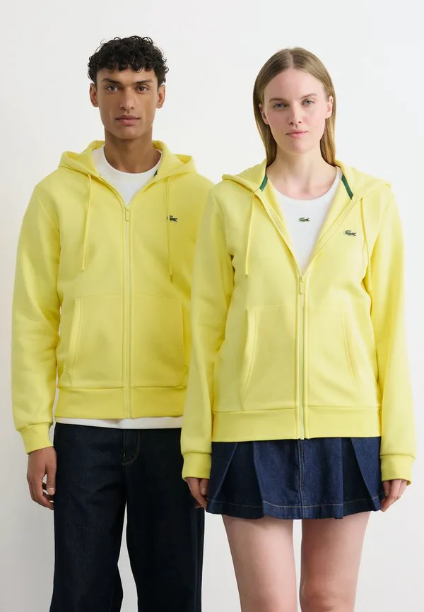 

Универсальная толстовка на молнии Lacoste, Yellow, Желтый, Универсальная толстовка на молнии Lacoste, Yellow