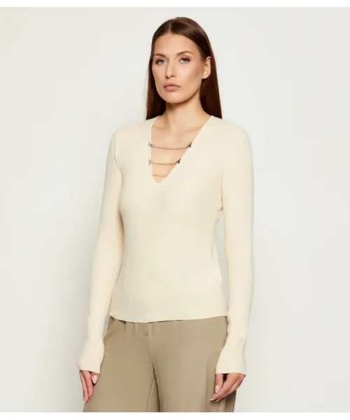 

Свитер Slim fit Patrizia Pepe, белый