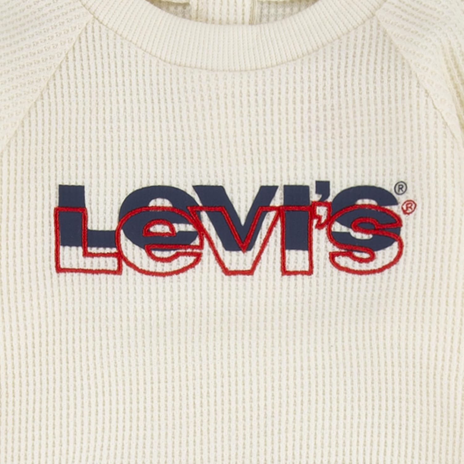 Комбинезон унисекс для малышей Levi's вафельной вязки, Sunny Cream — фото 3