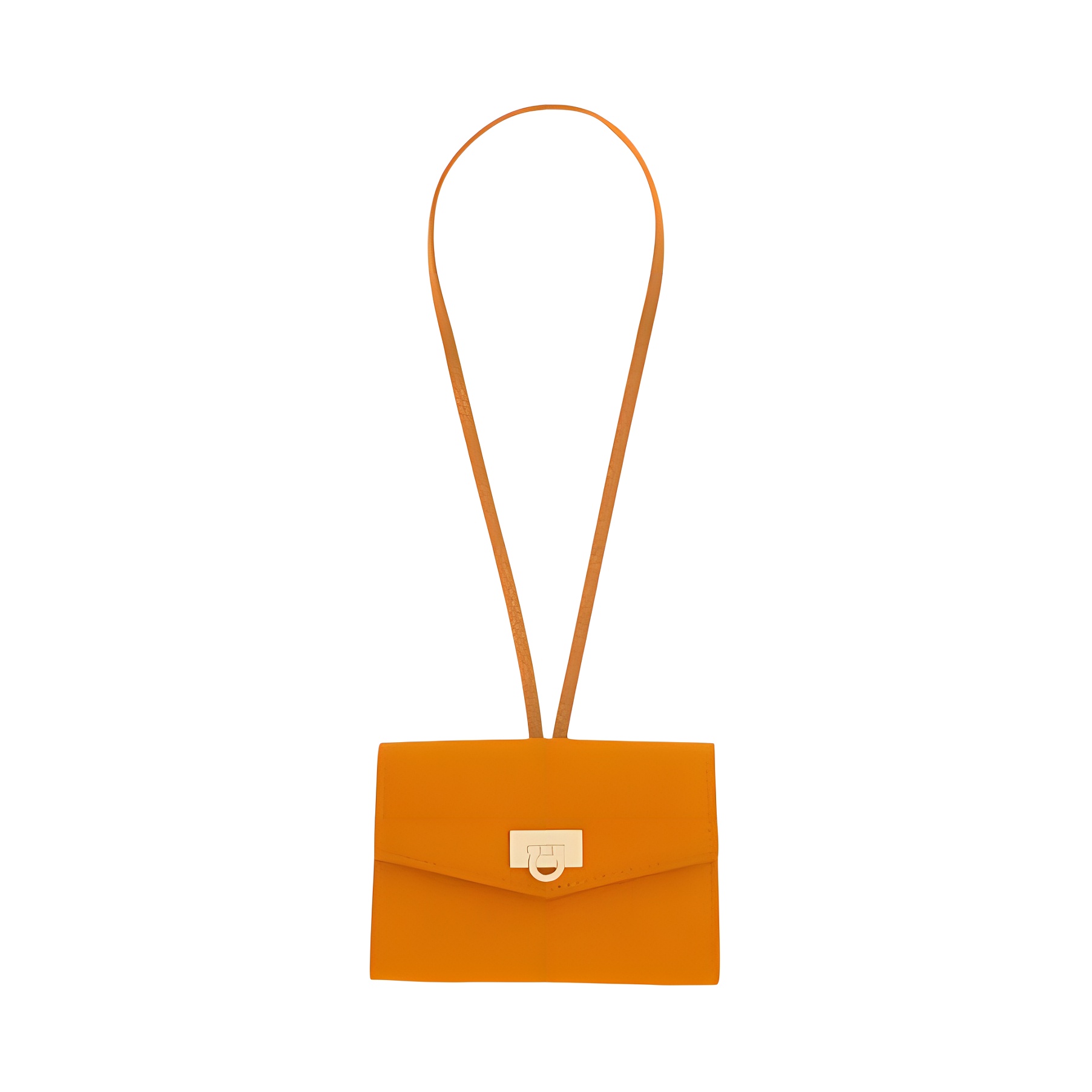 

Ferragamo Кожаный картхолдер женский имбирно-желтый