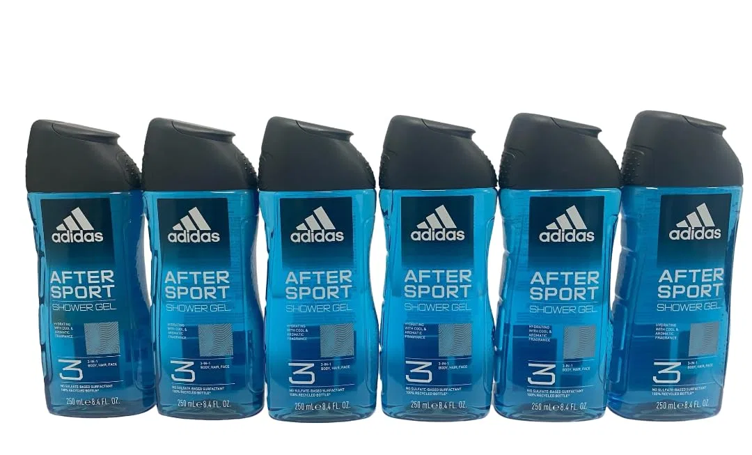 Мужской гель для душа Adidas After Sport 3-в-1, 6 x 250 мл Adidas — фото 3