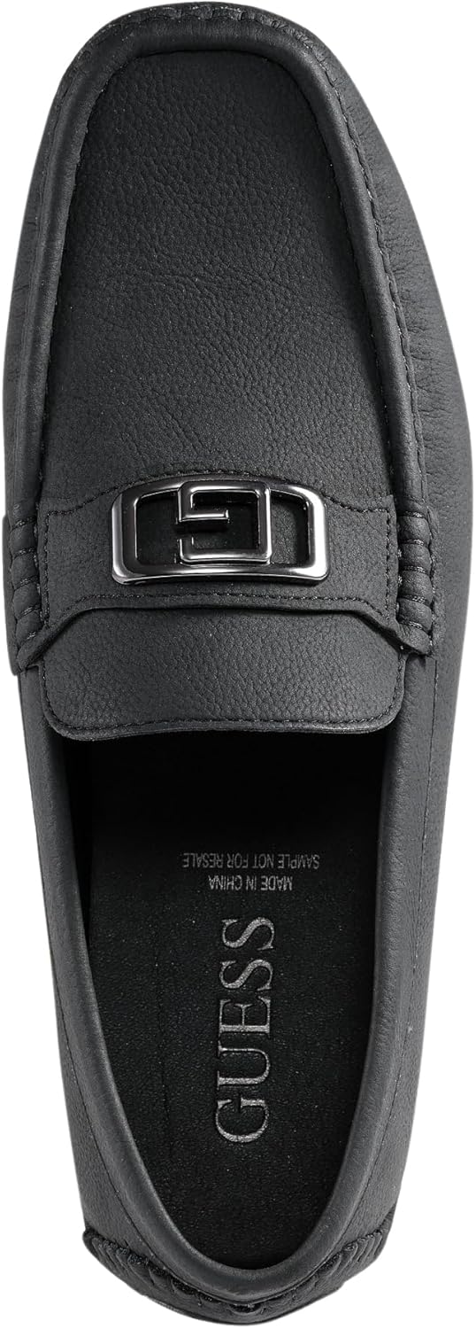 Мужские лоферы Guess Agaro Driving Style, Black 001 — фото 2