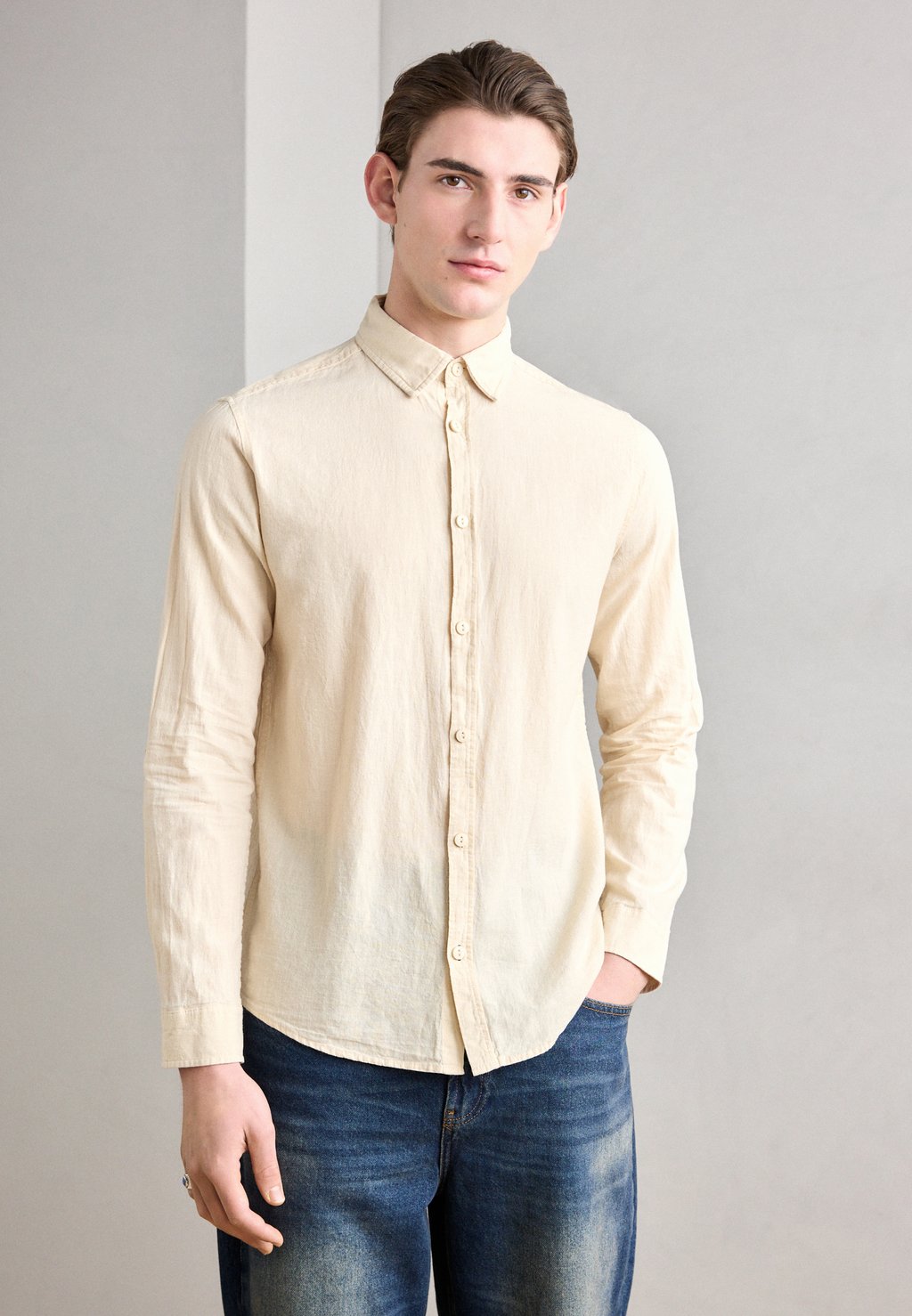 

Рубашка INDICODE JEANS, молочный