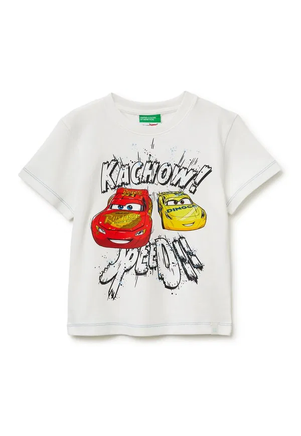 Футболка с принтом disney pixar cars United Colors Of Benetton, White