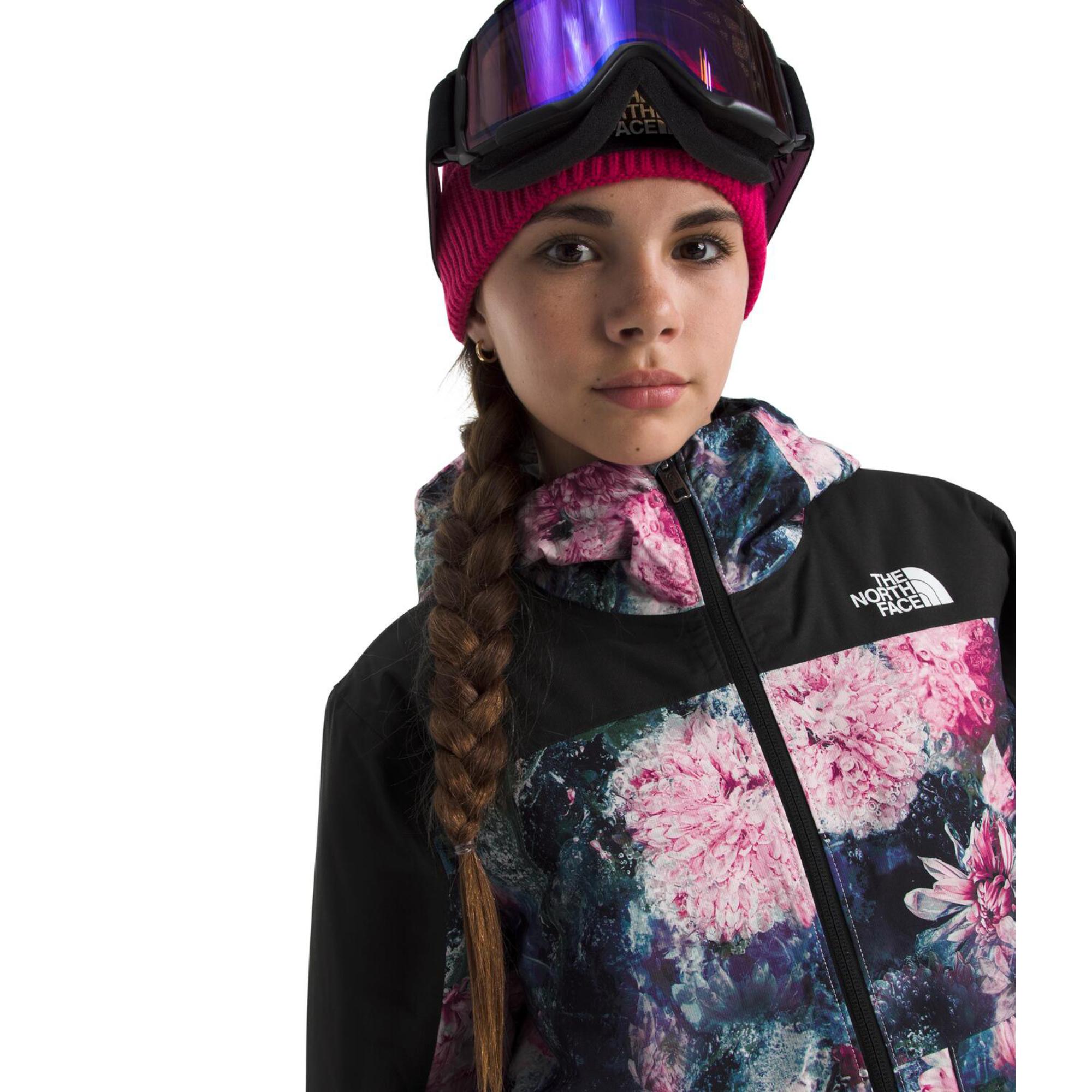 Утепленная куртка Freedom Print для девочек The North Face, Pale Blossom Frozen Floral Print — фото 4