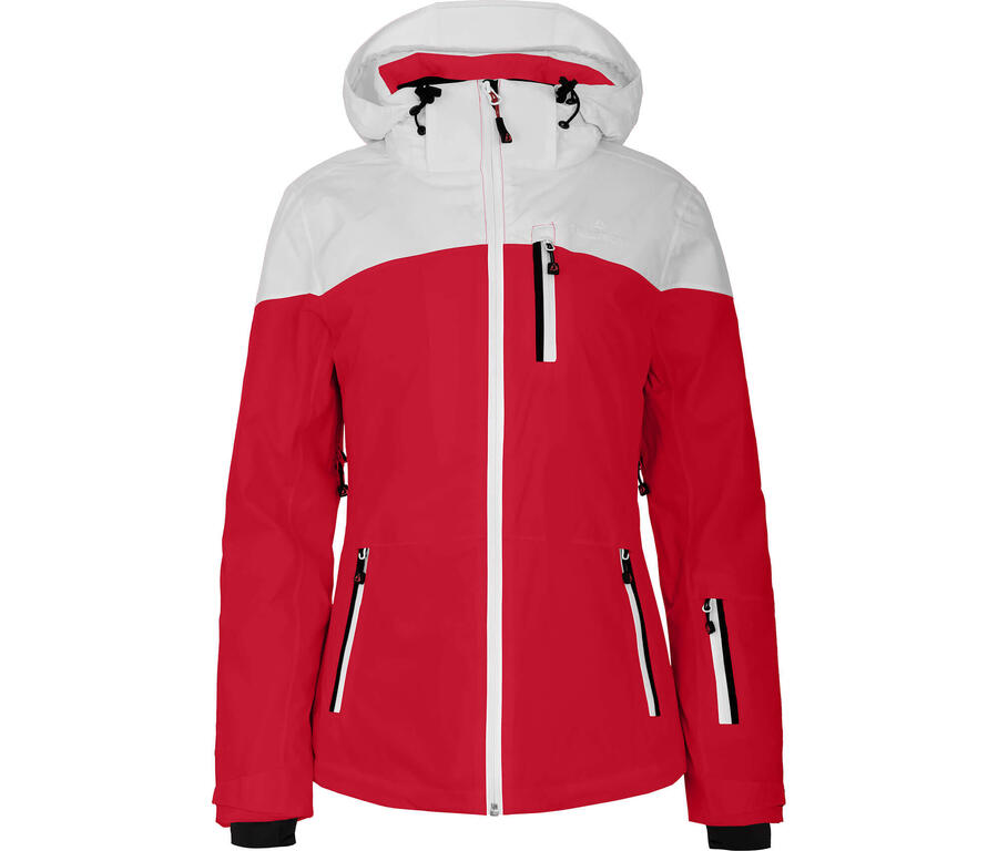 

BERGSON Женская утепленная горнолыжная куртка, водонепроницаемость 20 000 мм водяного столба, красная