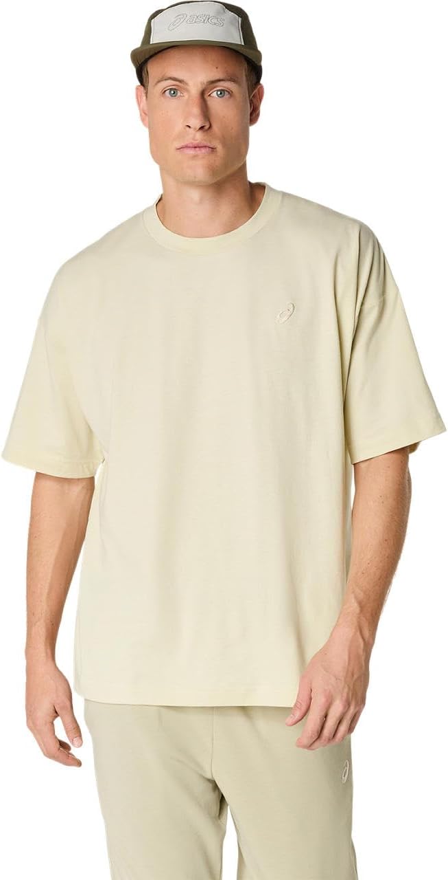 

Мужская тренировочная футболка ASICS с коротким рукавом свободного кроя, белый