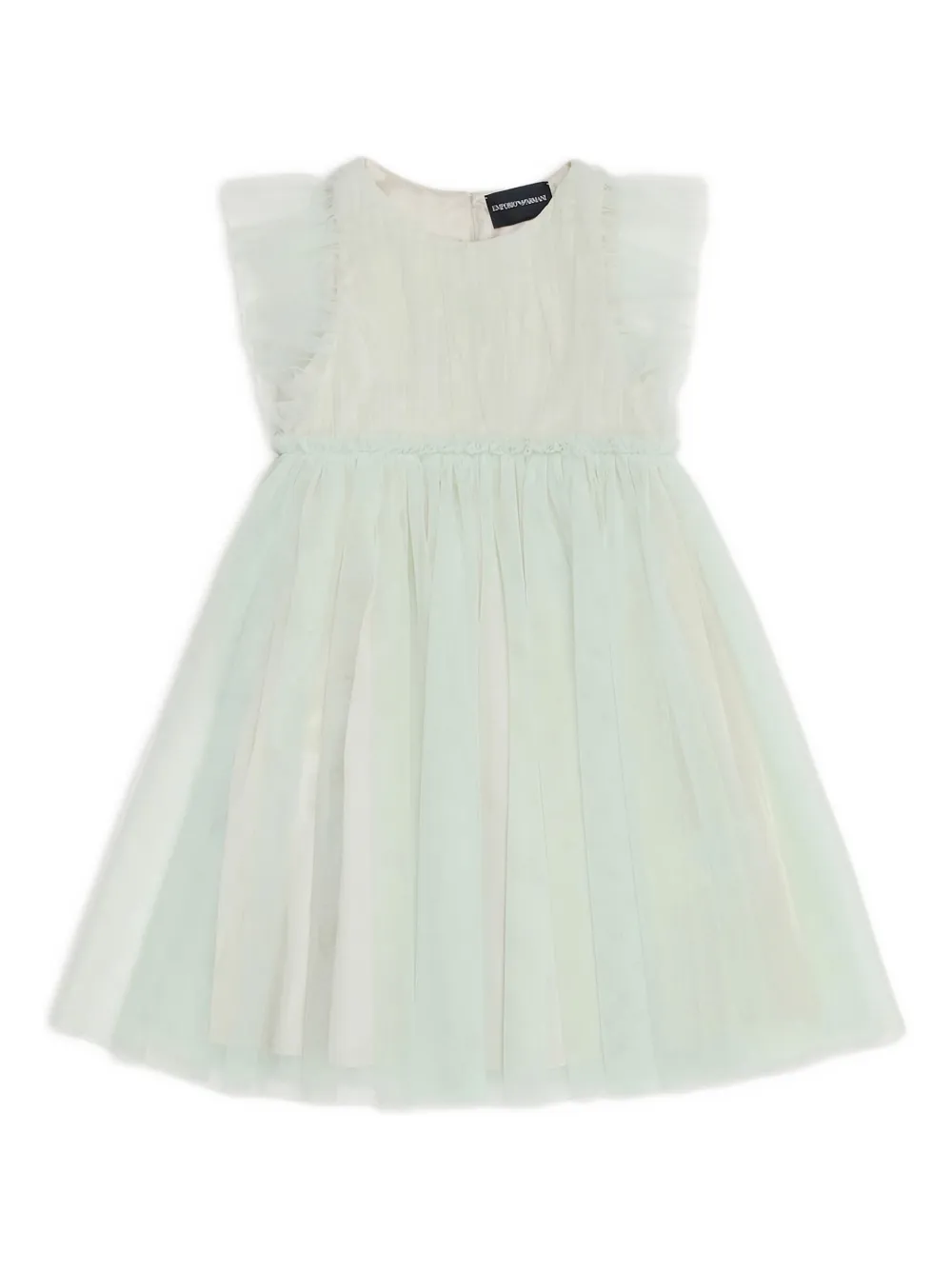 

Платье из тюля с оборками Emporio Armani Kids, зеленый