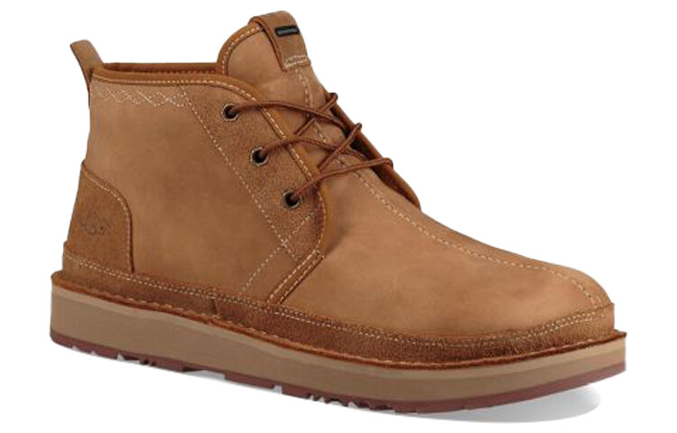 Зимние ботинки мужские Ugg на шнуровке, каштановый — фото 3