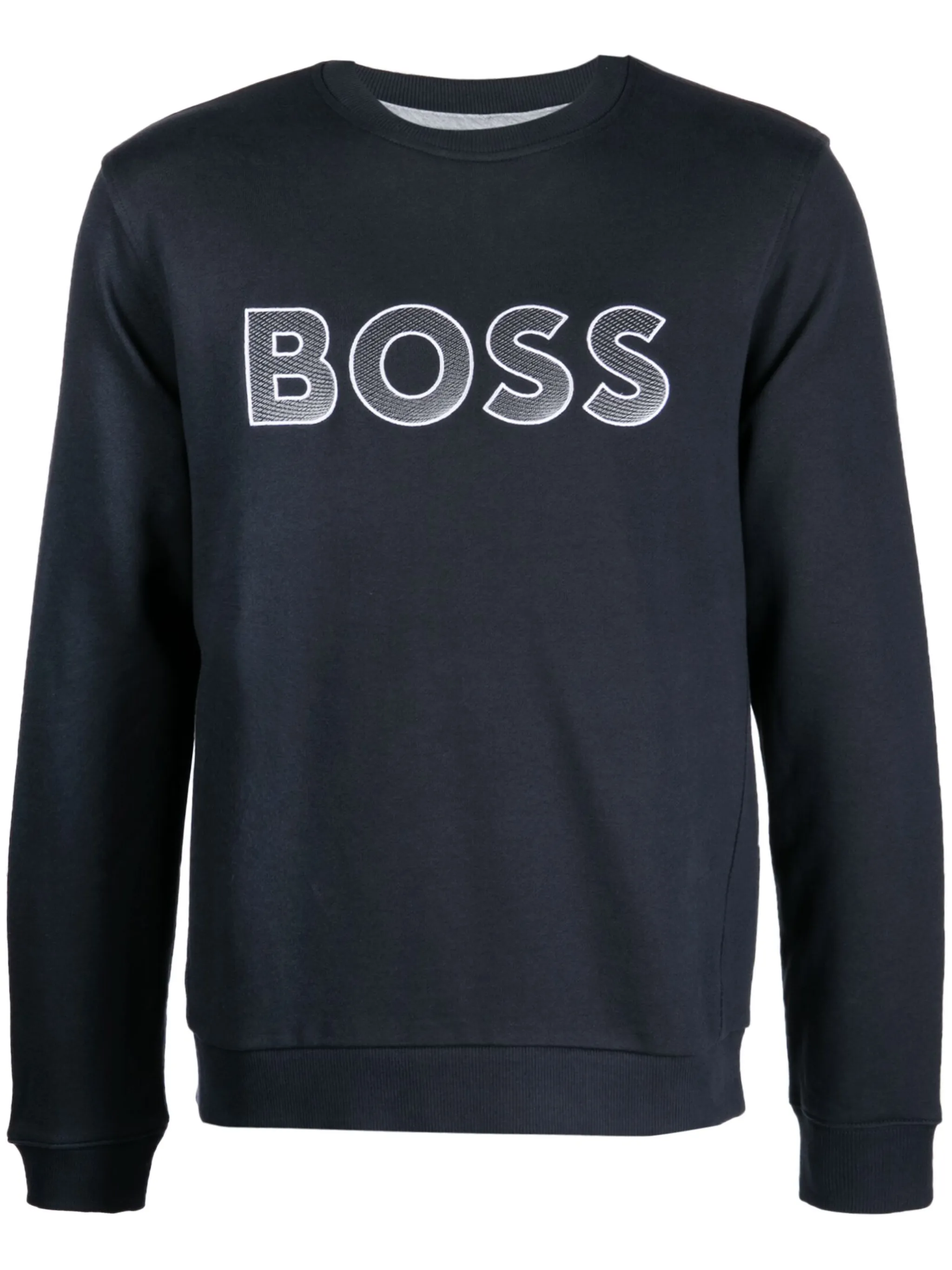 

Толстовка с вышитым логотипом Boss, черный