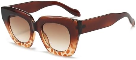 

Винтажные солнцезащитные очки Polygon 2027 для женщин, панк-очки с градиентным переходом цвета, защита от УФ-излучения UV400, мужские солнцезащитные очки с заклепками MTZJH, Tea